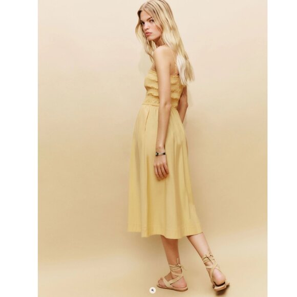 Reformation Kerrie Dress - Sunshine/ Yellow - Picture 4 of 7